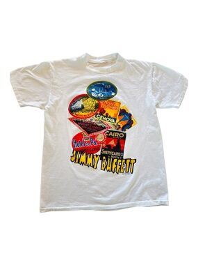 Vintage 1991 Jimmy Buffett Fly Key West Tour Concert Tee Single Stitch – Adult M